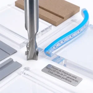 Fresa CNC para ranurado de Neón LED Flex 6mm 2da generación en acrílico, PVC y MDF